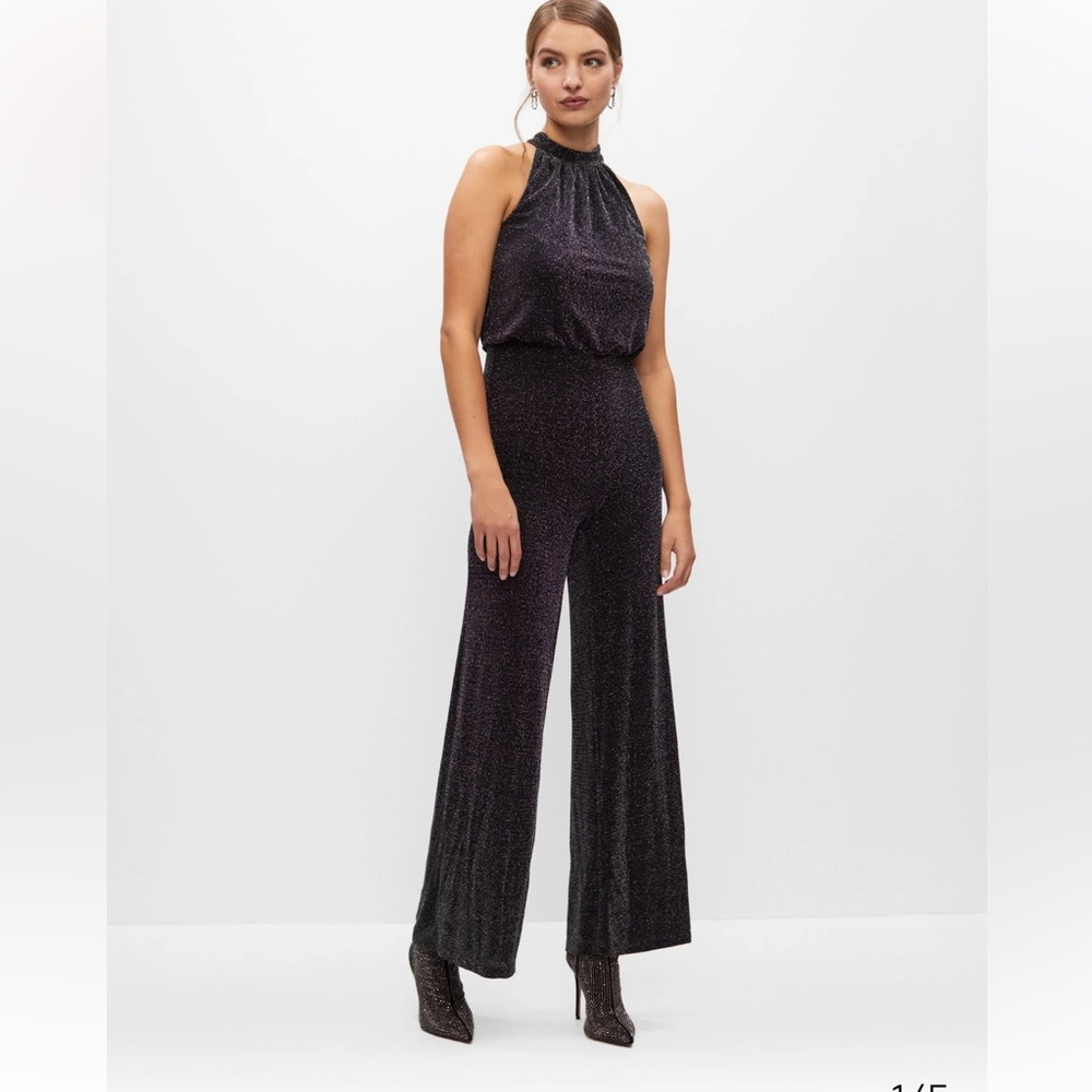 NWT Elegant Black sparkle Jumpsuit